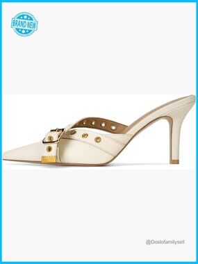 Vintage Kitten Heels Pointed Toe Mules Elegant Chic Dressy Bow Heel Pumps